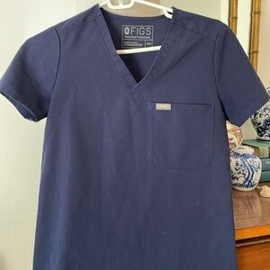 Figs Navy XS scrub top.  Great condition.